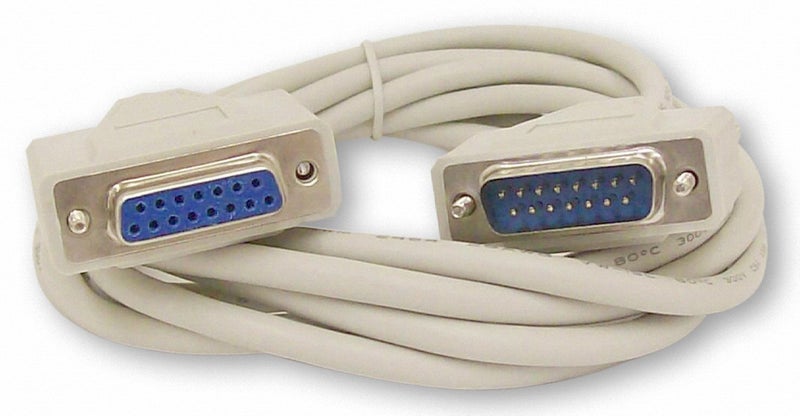 Your Cable Store 10 Foot DB15 15 Pin Serial Extension Cable - Image 1